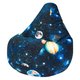 Кресло-мешок Груша 3XL Космос черно-синего цветак