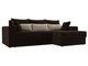 Угловой диван-кровать Мэдисон коричнево-бежевого цвета