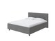 Кровать Como Veda 3 140х200 серого цвета (велюр)