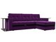 Угловой диван-кровать Атланта М фиолетового цвета