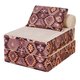 Бескаркасный диван-кровать Puzzle Bag Мехико L коричнево-бежевого цвета