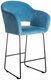Кресло барное Oscar голубого цвета