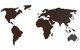 Деревянная карта мира Premium цвета Венге