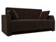 Прямой диван-кровать Малютка темно-коричневого цвета