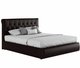 Кровать Амели 180х200 с подъемным механизмом темно-коричневого цвета