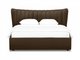 Кровать Queen Agata Lux 160х200 темно-коричневого цвета