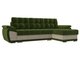Угловой диван-кровать Нэстор зелено-бежевого цвета
