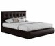 Кровать Селеста 180х200 с подъемным механизмом темно-коричневого цвета