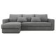Угловой диван-кровать левый Ruiz серого цвета