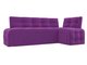 Угловой диван Люксор фиолетового цвета