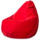 Кресло-мешок Груша 3XL красного цвета