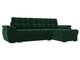Угловой диван-кровать Нэстор зеленого цвета