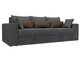 Прямой диван-кровать Мэдисон серо-коричневого цвета