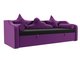 Прямой диван-кровать Рико фиолетового цвета