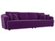 Прямой диван-кровать Милтон фиолетового цвета