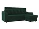 Угловой диван-кровать Джастин зеленого цвета