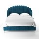 Кровать Amira 180х200 синего цвета 