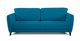 Прямой диван-кровать Фабьен синего цвета