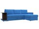 Угловой диван-кровать Атланта С голубого цвета