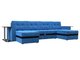 Угловой диван-кровать Атланта голубого цвета