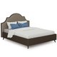 Кровать Фаина 160х200 с подъёмным механизмом и дном коричневого цвета   
