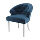 Стул-кресло мягкий Adina синего цвета
