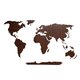 Деревянная карта мира Continent Еdition с гравировкой материков цвета орех