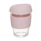 Стакан для кофе с силиконовой крышкой Eco Life 330мл розового цвета