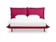 Кровать Barcelona 160х200 бордового цвета