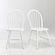 Комплект из двух стульев Windsor белого цвета
