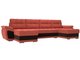 Угловой диван-кровать Нэстор кораллово-коричневого цвета