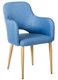 Стул-кресло Ledger голубого цвета