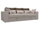 Прямой диван-кровать Мэдисон бежево-коричневого цвета