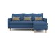 Угловой диван-кровать Ron синего цвета