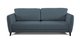 Прямой диван-кровать Фабьен темно-серого цвета