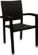 Кресло садовое Porto черного цвета