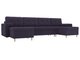 Угловой диван-кровать Белфаст фиолетового цвета (тик-так) 