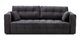 Прямой модульный диван-кровать Энзо темно-серого цвета
