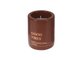 Свеча в керамическом стакане Ambra коричневого цвета