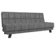 Прямой диван-кровать Винсент  серого цвета