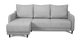 Угловой диван-кровать Бьёрг светло-серого цвета