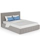 Кровать Милана 160х200 с подъёмным механизмом серого цвета  
