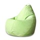 Кресло-мешок Груша в обивке из микровельвета салатового цвета 