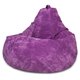 Кресло-мешок Груша L в обивке из микровельвета фиолетового цвета