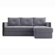 Угловой диван-кровать Винг серого цвета