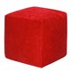 Пуфик Куб красного цвета