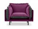 Кресло Barcelona серо-фиолетового цвета