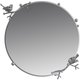 Зеркало Терра Серебро серебряного цвета