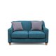 Двухместный диван Агата S синего цвета