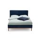 Кровать с кроватным основанием Cooly 140x190 темно-синего цвета